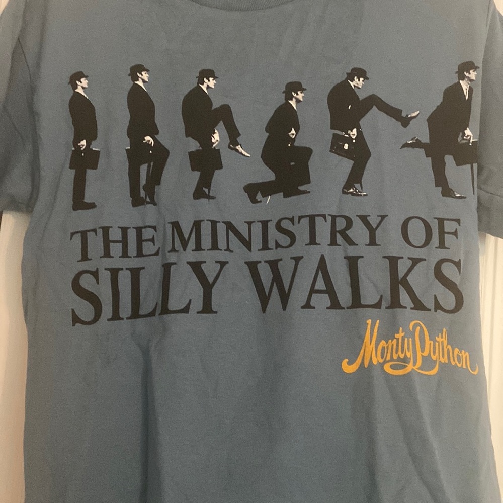 Monty Python Blue Graphic T-Shirt Size S
